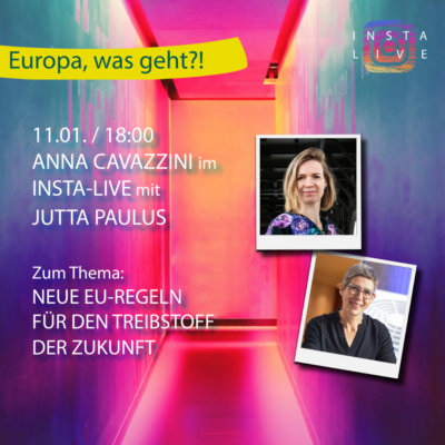 "Europa, was geht?" - Anna Cavazzini im Gespräch mit Jutta Paulus @ https://www.instagram.com/anna.cavazzini/