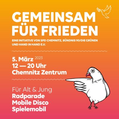 Gemeinsam für Frieden - Chemnitzer Friedenstag @ Chemnitzer Innenstadt