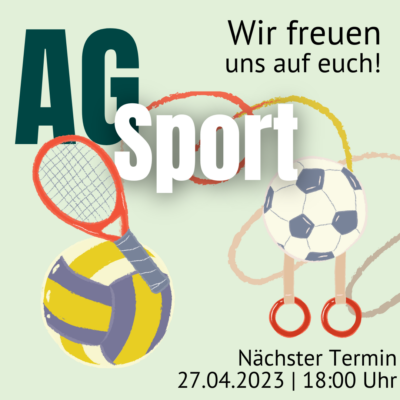 AG Sport | Thema Wahlprogramm Kommunalwahl 2024 @ Grüne Ecke